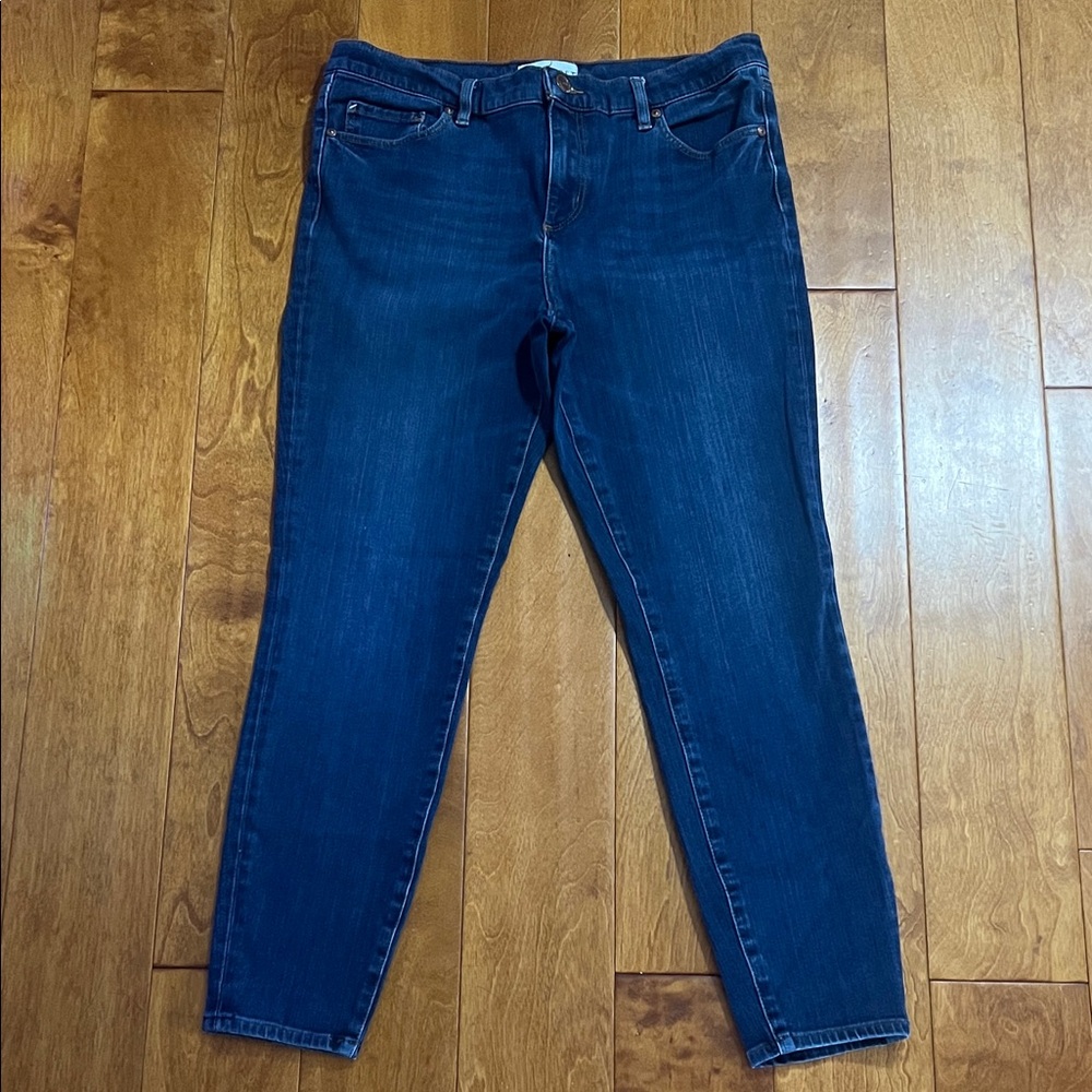 LOFT Legging Skinny Jeans Size 12 Mid Rise Dark Wash Casual Stretch